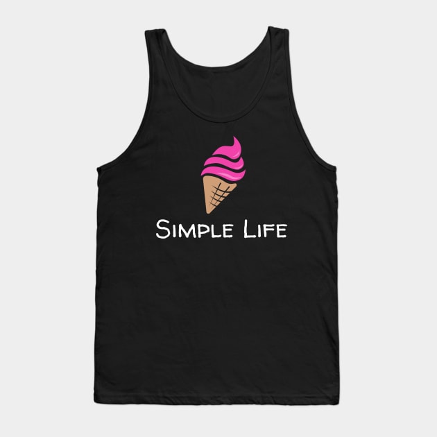 Simple Life - Ice Cream Cone Tank Top by Rusty-Gate98